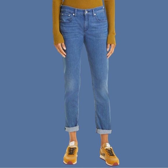 Rag & Bone ‘Dre Low-Rise Slim Fit Boyfriend’ Jeans in “Calimet” Wash Size 27 - Picture 1 of 16